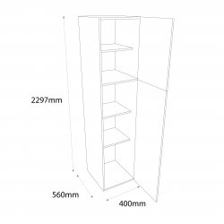 400mm Type 1 Larder Tall Unit Right Hand - (Ready Assembled)