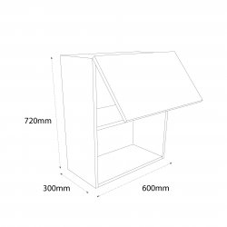 600mm Standard Wall Microwave Unit - (Self Assembly)