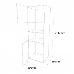 600mm Type 13 Single Oven & Microwave Housing Unit Left Hand - (Ready Assembled)