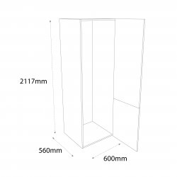 Sheraton 600mm Type 24 Fridge/Freezer Housing Unit Right Hand - (Ready Assembled)