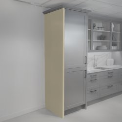 Painted Sage Grey End Support Panel - 2400 x 670 x 18mm