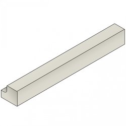 Sovereign Limestone Square Section Cornice / Pelmet / Pilaster 3600mm (H - 36mm)