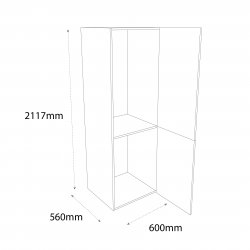 600mm Type 5 Fridge/Freezer Housing Unit Right Hand - (Self Assembly)