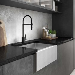 Abode Atlas Professional Single Lever Mixer Tap - Matt Black