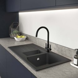 Abode Pico Monobloc Mixer Tap - Matt Black