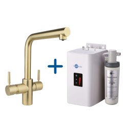 InSinkErator 3N1 L Shape Tap Neo Tank & Filter Pack - Gold