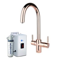 InSinkErator 3N1 J Shape Tap Neo Tank & Filter Pack - Rose Gold