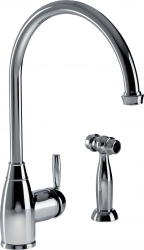 Abode Brompton Single Lever Mixer Tap w/Handspray - Chrome