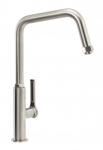 Abode Hex Single Lever Mixer Tap - Brushed Nickel