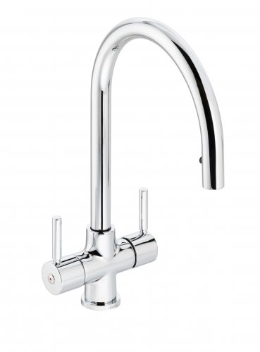 Abode Zest Monobloc Pull-Out Mixer Tap - Chrome