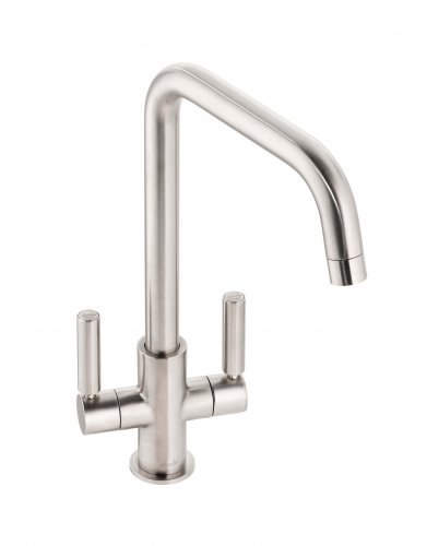 Abode Globe Quad Monobloc Mixer Tap - Brushed Nickel