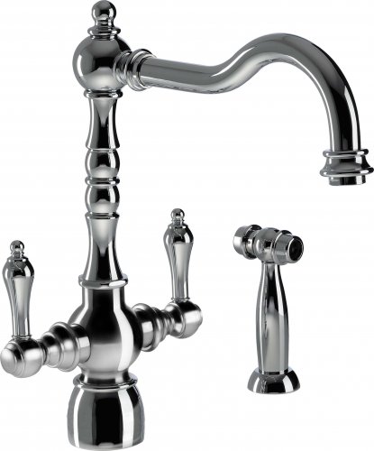 Abode Bayenne Monobloc Mixer Tap w/Handspray - Chrome