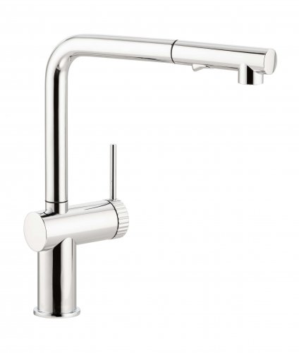 Abode Fraction Pull-Out Mixer Tap - Chrome