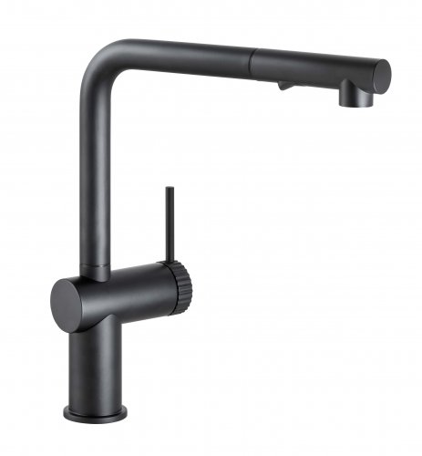 Abode Fraction Pull-Out Mixer Tap - Matt Black