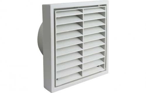 Manrose 100mm Fixed Louvre Dual Fitting Grille