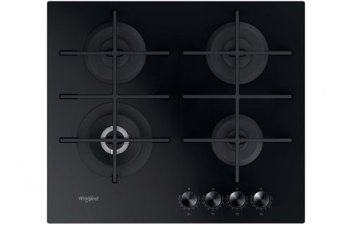 Whirlpool GOWL 628/NB 60cm Gas on Glass Hob - Black