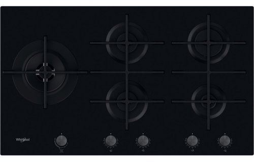 Whirlpool GOWL 958/NB 90cm Gas on Glass Hob - Black