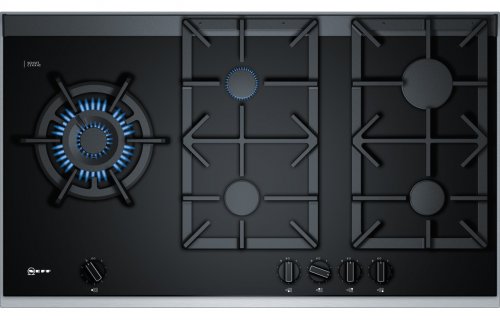 Neff N90 T29TS79N0 90cm Gas on Glass Hob - Black