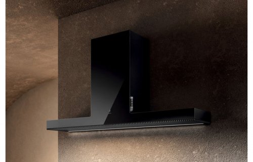 Elica Haiku 120cm Chimney Hood - Black