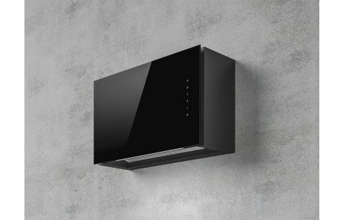 Elica Rules 60cm Integrated Chimney Hood - Black Glass