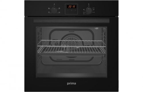 Prima PRSO107 B/I Single Electric Fan Oven - Black