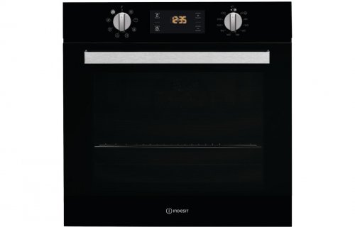 Indesit IFW 6340 BL UK B/I Single Electric Oven - Black