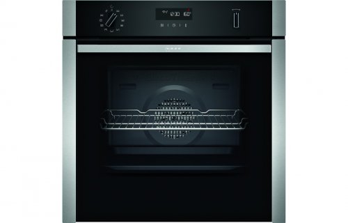 Neff N50 B6ACH7HH0B B/I Single Slide&Hide Pyrolytic Oven - St/Steel