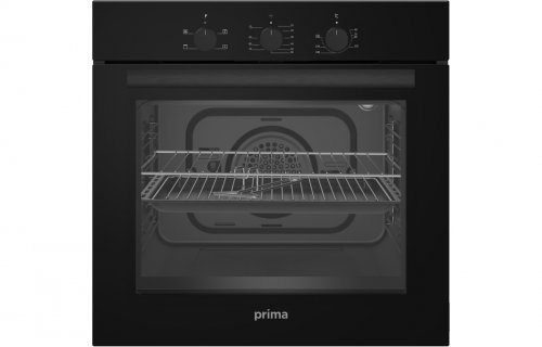 Prima PRSO105 B/I Single Electric Fan Oven - Black