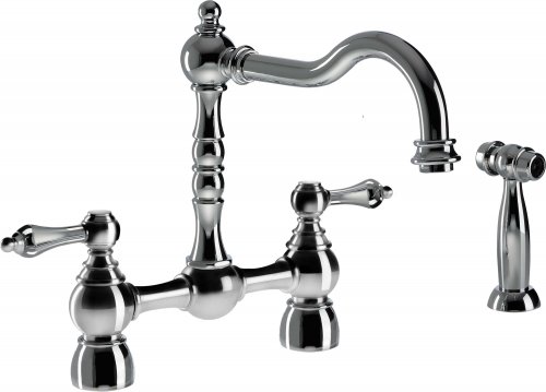 Abode Bayenne Bridge Mixer Tap w/Handspray - Chrome