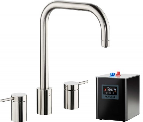 Abode Project 4 IN 1 3 Part Tap & Proboil.4E Tank - Brushed Nickel