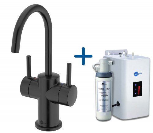 InSinkErator FHC3010 Hot/Cold Water Mixer Tap & Neo Tank - Velvet Black