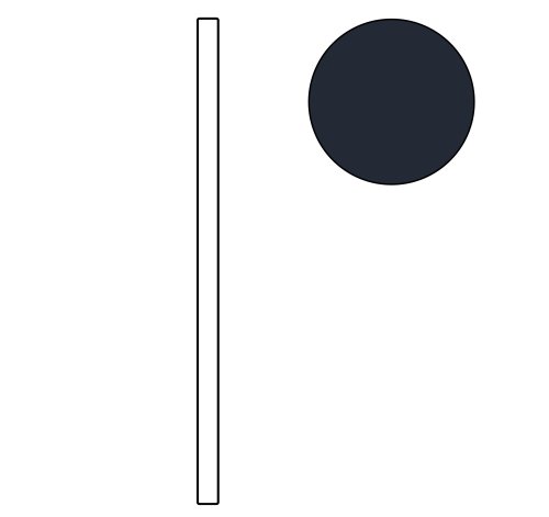 2200 x 100 x 18mm Wall Scribe / Filler - Indigo Blue