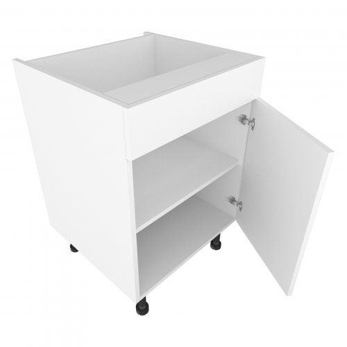 Sheraton 500mm Drawerline Single Base Unit with Dummy Drawer Right Hand - (Ready Assembled)