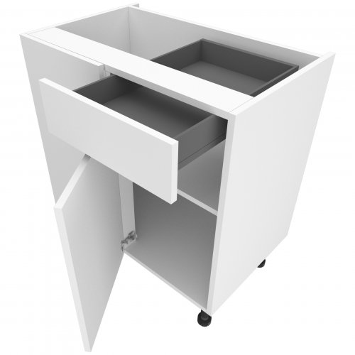 Chippendale 900mm Drawerline Corner Base Unit with 450mm Door Left Hand - (Self Assembly)