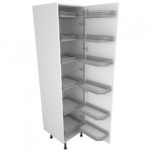500mm Tandem Larder Unit with Pull Out Graphite Wirework Right Hand - (Self Assembly)