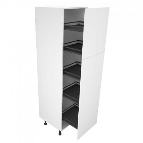 400mm Larder Unit with Pull Out Graphite Wirework - (Self Assembly)