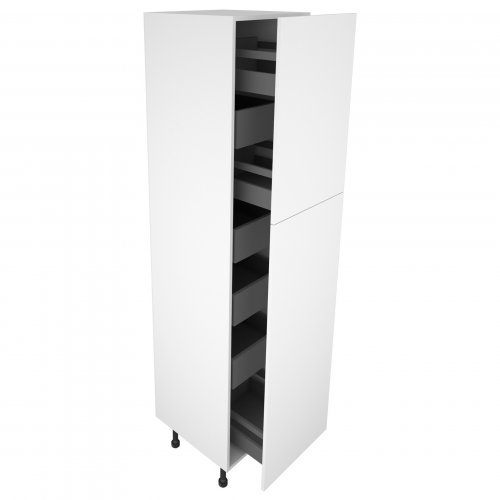 300mm Type 1 Larder Pull Out Tall Unit with 3 Pan Drawers & 4 Internal Drawers - (Self Assembly)