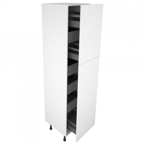 500mm Type 1 Larder Pull Out Tall Unit with 3 Pan Drawers & 4 Internal Drawers - (Self Assembly)