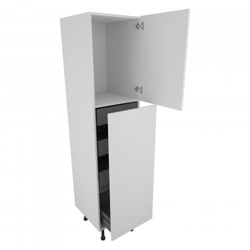 300mm Type 2 Larder Pull Out Tall Unit with 2 Pan Drawers & 3 Internal Drawers Right Hand - (Self Assembly)