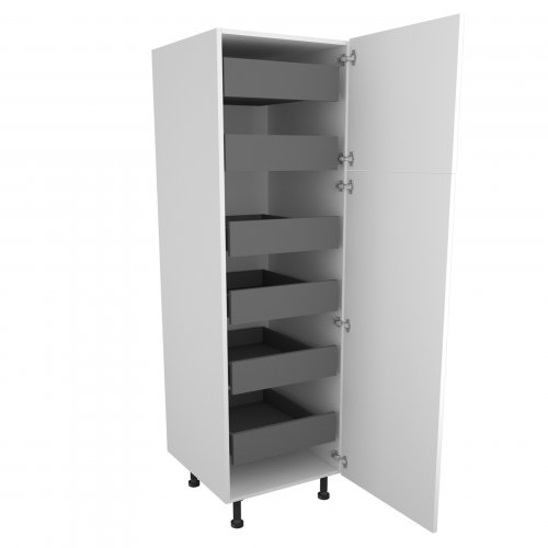 500mm Type 3 Larder Pull Out Tall Unit with 6 Internal Drawers Right Hand - (Self Assembly)