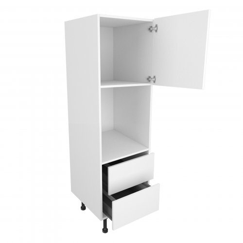 Chippendale 600mm Type 2 Double Oven Housing Unit with 2 Drawers Right Hand - (Self Assembly)