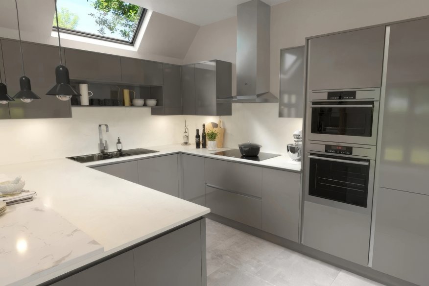 Sheraton Oblique Gloss Grey